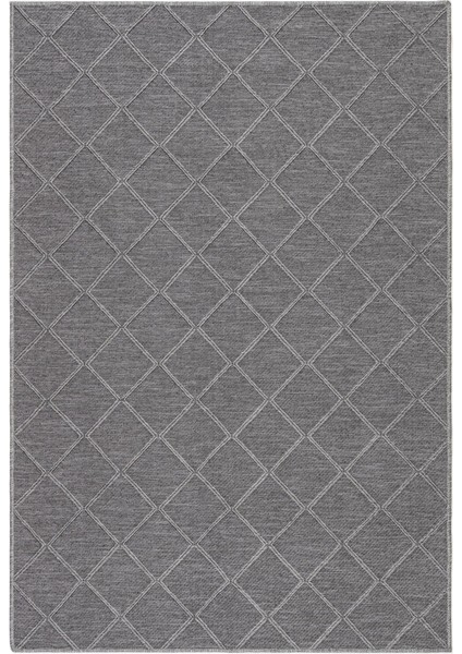 Cotton Halı Mood Grey Iskandinav Desenli Kaydırmaz Dokuma Kilim