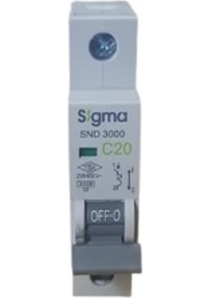 20A C/3ka W Otomatik Sigorta (12Lİ) Sigma
