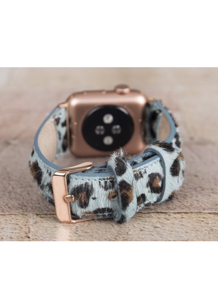 Apple Watch Uyumlu Deri Kordon 42-44-45MM Leopar LEO56 fiyatları