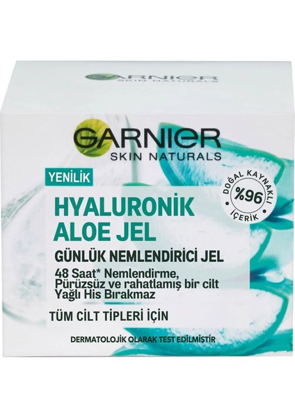 Garnier Hyaluronik Nemlendirici Jel Aloe Vera 50 ml