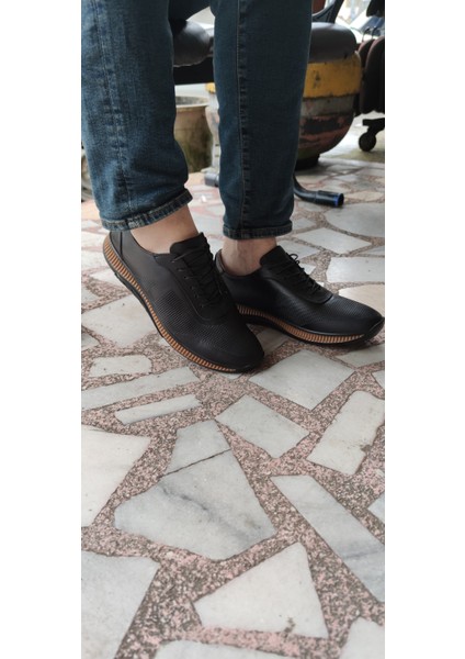 Ayalp Siyah Deri Ayakkabı - Siyah - 41 - ST00205-SİYAH-41