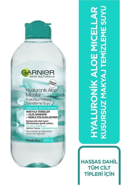 Garnier Hyaluronik Aloe Temizleme Suyu 400 ml fiyatları