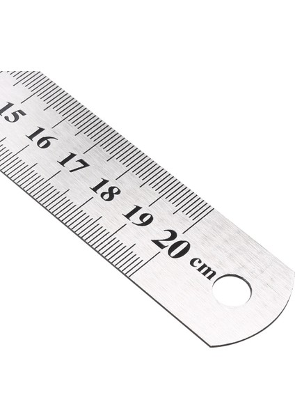 20 cm Çelik Cetvel Inç Ölçülü