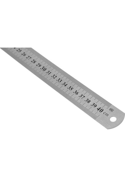 40 cm Çelik Cetvel Inç Ölçülü