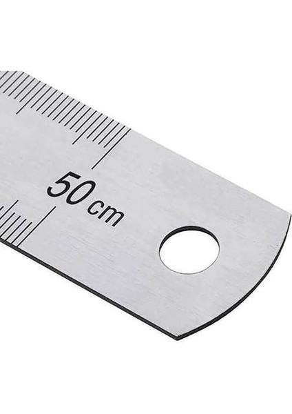 50 cm Çelik Cetvel Inç Ölçülü