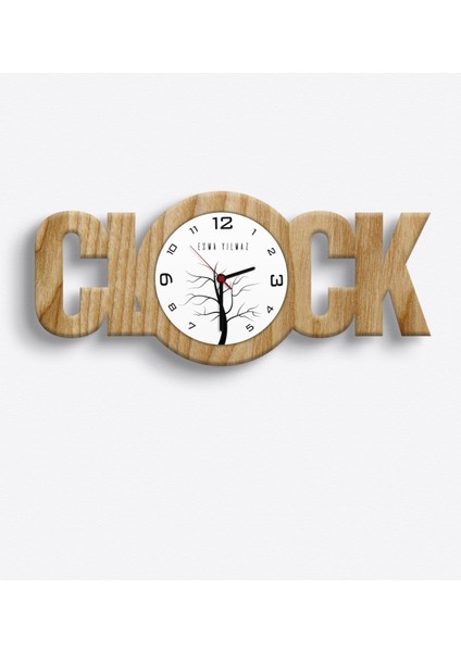 Kişiye Özel Clock Ahşap Duvar Saati - 8
