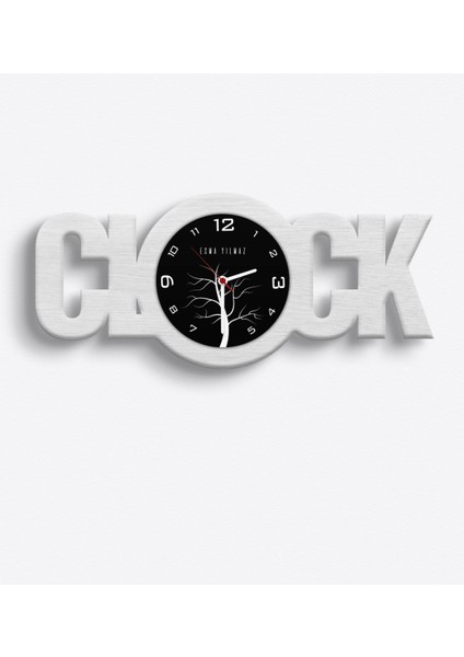 Kişiye Özel Clock Ahşap Duvar Saati - 4