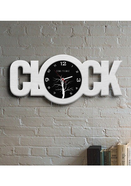 Kişiye Özel Clock Ahşap Duvar Saati - 4