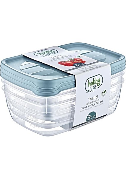Trend Saklama Kabı 2 lt 3'lü