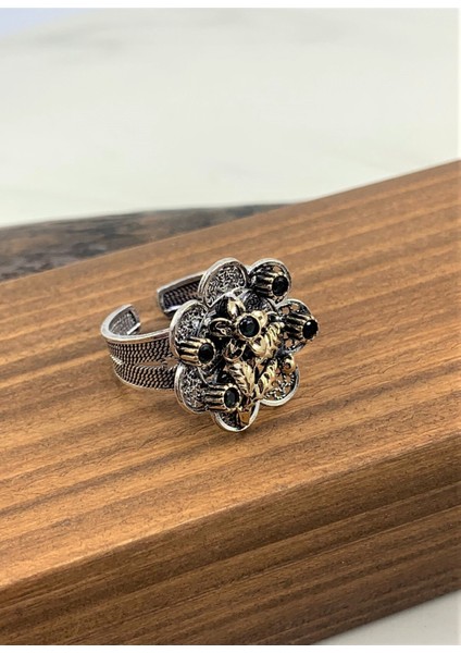 Doğan Silvertelkari Elişi Gümüş Taşlı Yüzük 21449 fırsatları