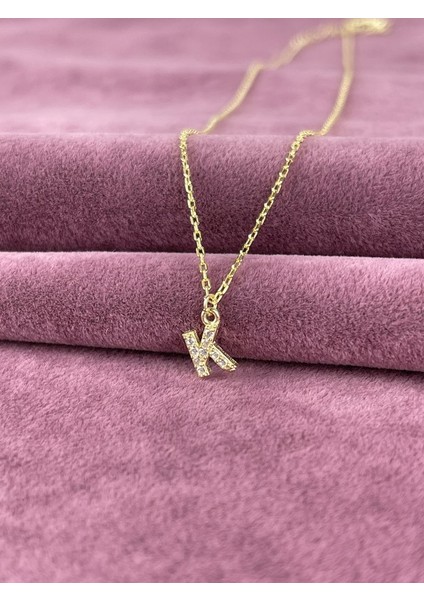 925 Ayar Gümüş K Harf Kolye modelleri