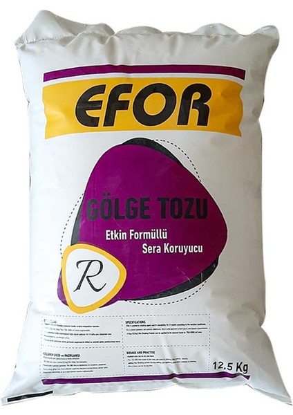 Sera Gölge Tozu Doğal Gölgeleme Tozu 12,5 kg Kimyasal ve Boya Yoktur
