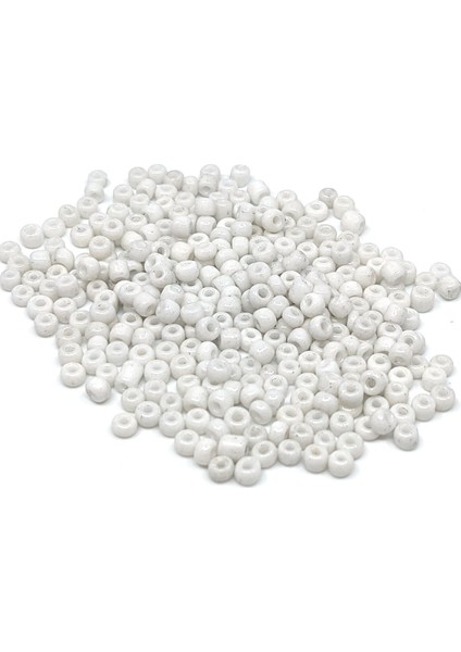 20 Gram 3 mm (0,8) Kum Boncuk Beyaz Renk