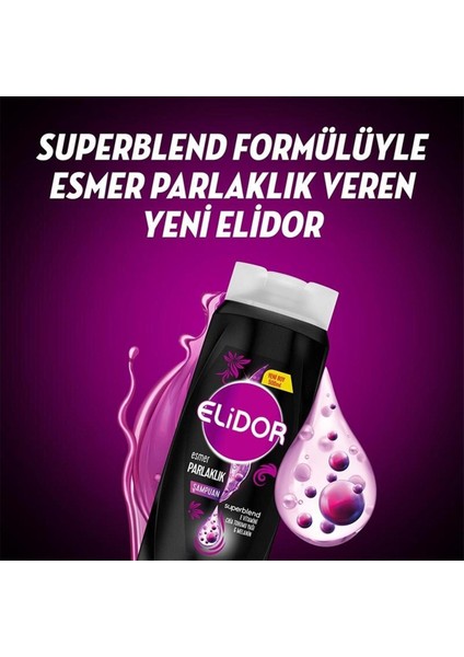 Superblend Saç Bakım Şampuanı Esmer Parlaklık E Vitamini Chia Tohumu Yağı Melanin 500 Ml