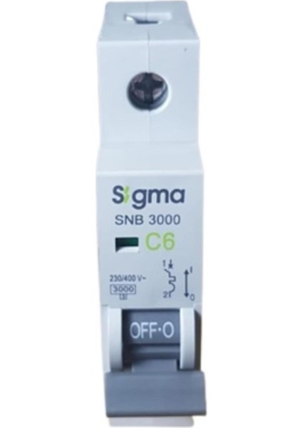 6A C/3ka W Otomatik Sigorta (12Lİ) Sigma