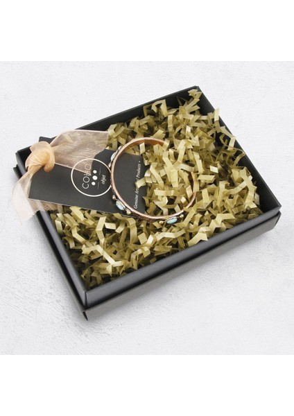 Tılsım Turkuaz & Lapis Lazuli Taşlı & Motifli El Işleme Bakır Bileklik Seti modelleri