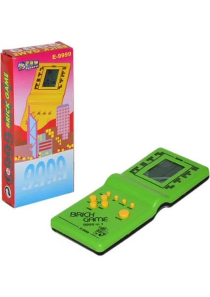 Nostalji Oyuncak El Atarisi Orjinal Tetris Brick Game Yeşil