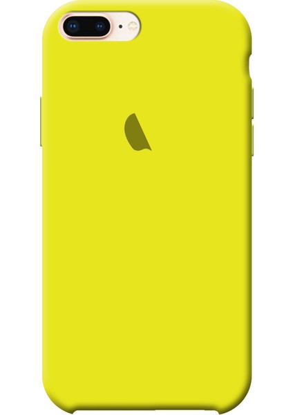 Apple IPhone 7 Plus 8 Plus Içi Kadife Silikon Lansman Kılıf