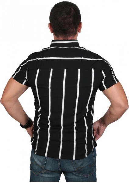 21.01.30.015 Sergıo Cızgılı Ayı Nakıs Kısa Kol Gomlek Siyah-M modelleri