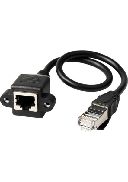 Panel Montaj RJ45 Erkek RJ45 Dişi Uzatma Lan KABLOSU-30CM