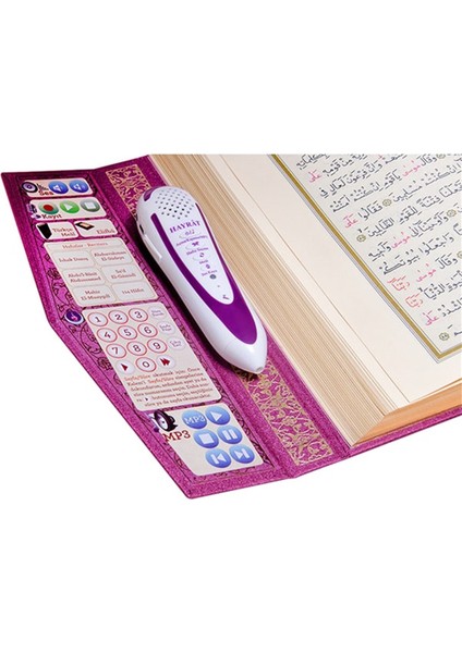 Kuran Okuyan Kalem Seti Kalem Kuran Orta Boy Pembe