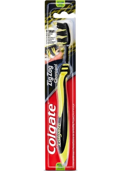 Zigzag Charcoal Diş Fırçası Orta