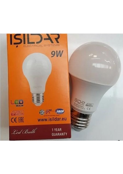 9 Watt LED Ampul Beyaz