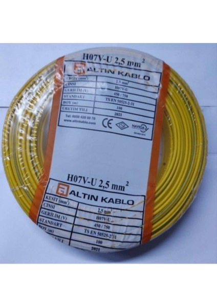 Nya Kablo Altın 2,5 Luk