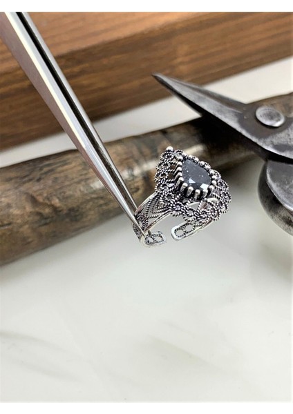 Doğan Silverdamla Model Telkari Işlemeli Gümüş Yüzük 21453