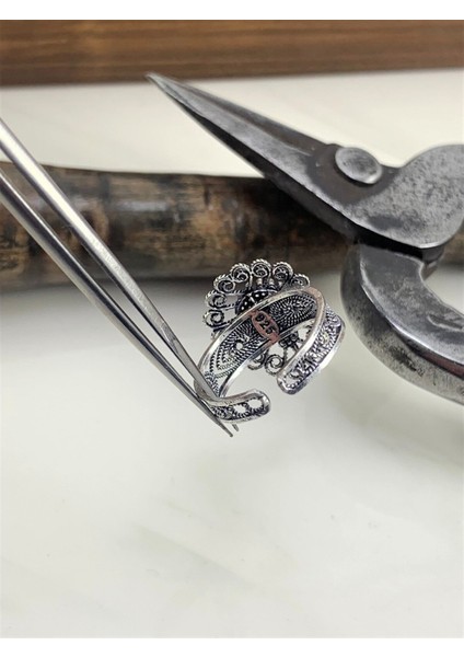 Doğan Silverdamla Model Telkari Işlemeli Gümüş Yüzük 21453 modelleri