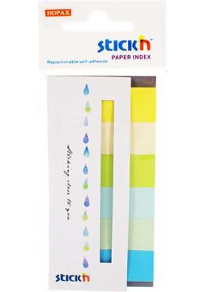 Hopax Stickn İndex İşaret Bant Filmi 50X20 6 Renk 180 Yaprak 4-2159600-5001