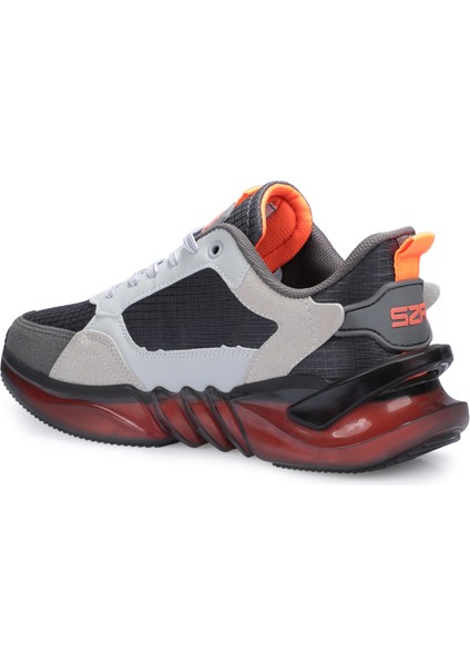 ZENON Erkek Sneaker Koşu & Yürüyüş Ayakkabısı Gri / Turuncu