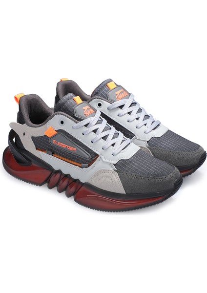 ZENON Erkek Sneaker Koşu & Yürüyüş Ayakkabısı Gri / Turuncu
