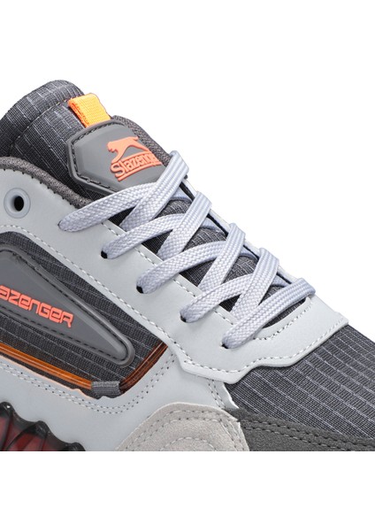 ZENON Erkek Sneaker Koşu & Yürüyüş Ayakkabısı Gri / Turuncu