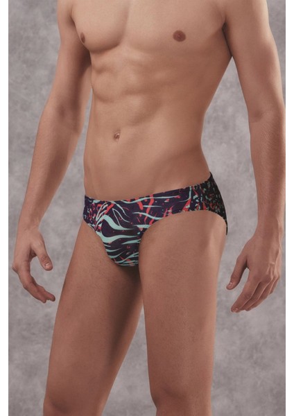 Erkek Zebra Baskılı Külot Slip 1409