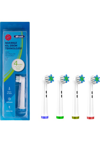 Ibrush Ultra Sensitive Pro Oral-B Şarjlı Diş Fırçası Yedek Başlığı (Bakırsız Dikiş Teknolojisi)