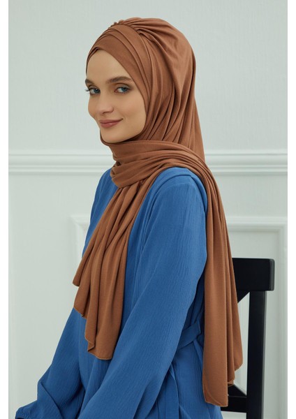 Çoklu Çapraz Dikim Pratik Penye Şal,krem,ps-41