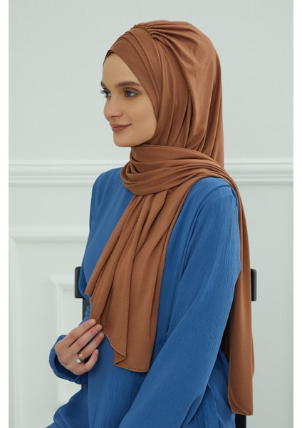 Çoklu Çapraz Dikim Pratik Penye Şal,krem,ps-41