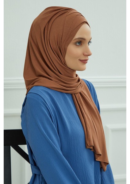 Çoklu Çapraz Dikim Pratik Penye Şal,krem,ps-41
