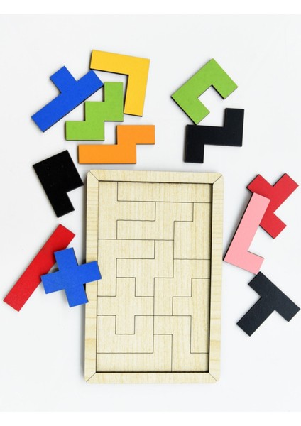 Ahşap Tetris Puzzle - Blok Puzzle Zeka Oyuncağı