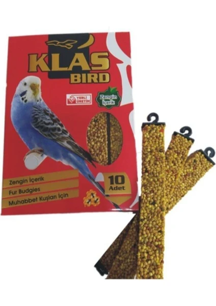 Klas Bird Muhabbet Kuşu Krakeri Ballı 10'lu Paket