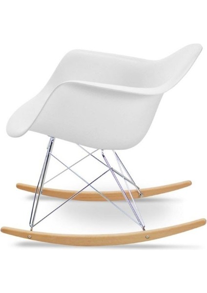 Sallanır Ahşap Ayaklı Plastik Çocuk Koltuk Beyaz modelleri