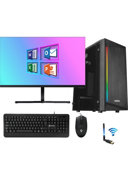 Office X520 İ5-3470 8gb Ram 120GB SSD 500GB HDD 23.8" Fullhd Ofis Masaüstü Bilgisayar