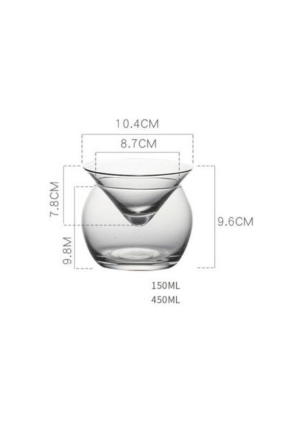 Ayırt Edici Moleküler Mixoloji Buzlu Kokteyl Kristal Cam Bardak (Yurt Dışından) fırsatları