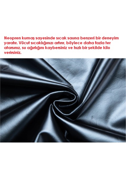 Termal Neopren Kumaş Zayıflama Korsesi Sauna Etkisi Hızlı Terleme Yağ Yakma Kemeri (115X22 Cm)