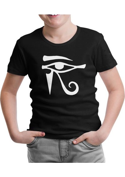 Ra'nın Gözü - R Siyah Çocuk Tshirt