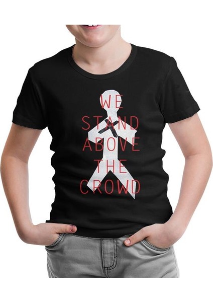 Three Days Grace - Stand Above Siyah Çocuk Tshirt