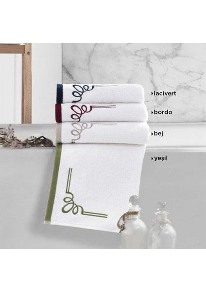 Kiros Bordo Pamuk Havlu 50 x 90 cm
