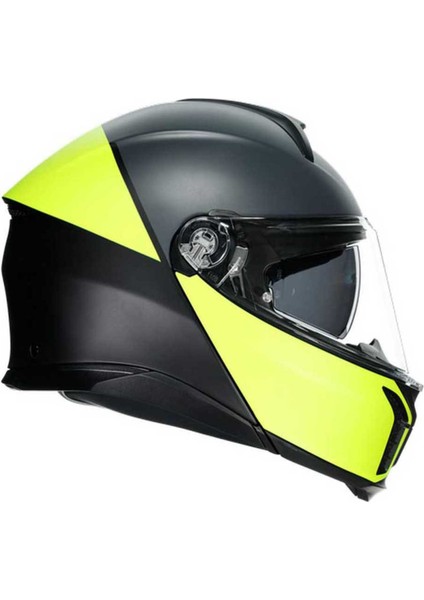 Tourmodular Multi Balanca Matt Black Yellow Çene Açılır Kask * modelleri