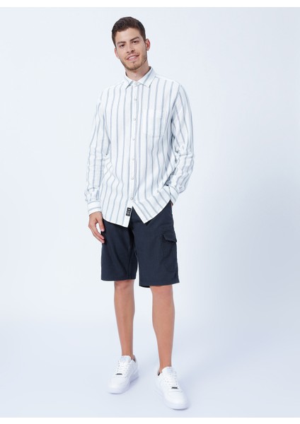 Slim Fit Koyu Indigo Erkek Şort 222 Lcm 221008 Man